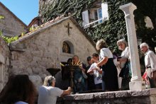 Освящен храм в честь св кн Александра Невского yа острове Святого Стефана