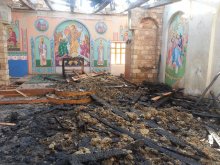 В КРЫМУ СГОРЕЛ МОНАСТЫРЬ ВОСКРЕСЕНИЯ ХРИСТОВА