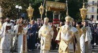 Крестный ход на Корфу ход с мощами святителя Спиридона Тримифунтского